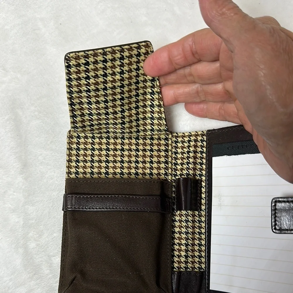 Vintage Cutter & Buck Dark Brown Leather notepad